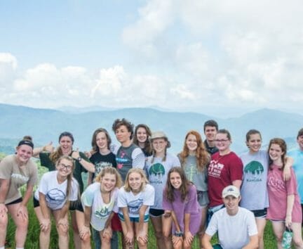 Campers hiking at the Hendersonville Adventure Day Camp